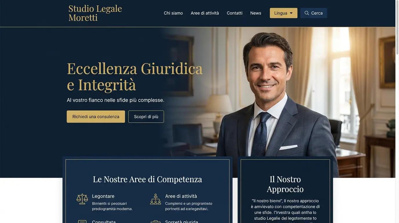 Esempio sito per Avvocato
